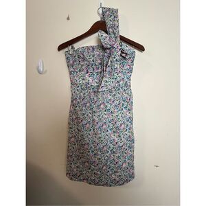 J.Crew X Liberty of London One Shoulder Bow Dress NWT 2 Petite Floral Kentucky D